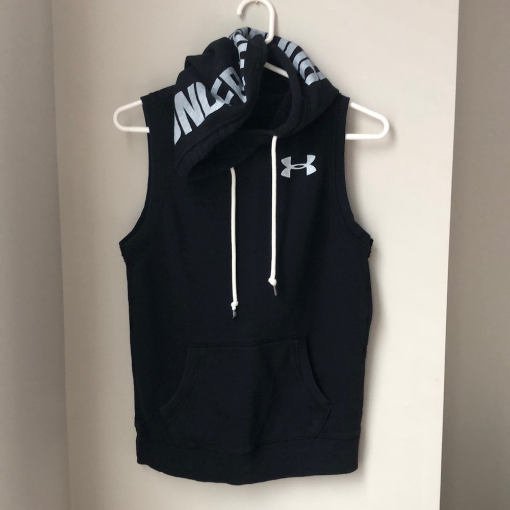 Under Armour Black Sleeveless Hoodie